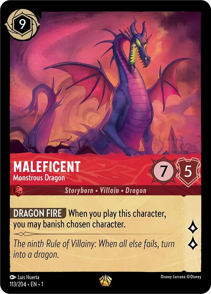 Maleficent Monstrous Dragon 113/204 (The First Chapter)  | Good Games Adelaide SA