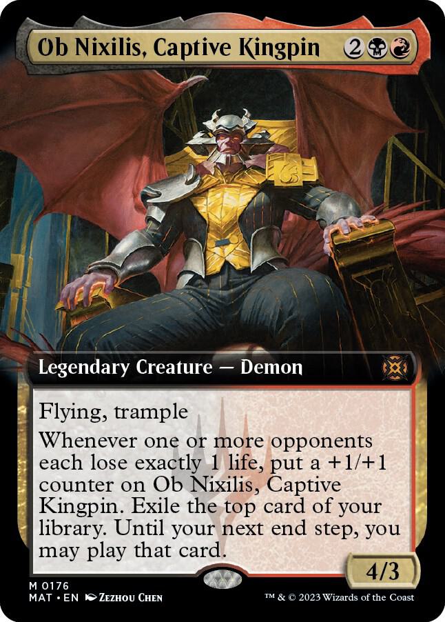 Ob Nixilis, Captive Kingpin 176/50 (March of the Machine: The Aftermath)  - Extended Art Foil | Good Games Adelaide SA