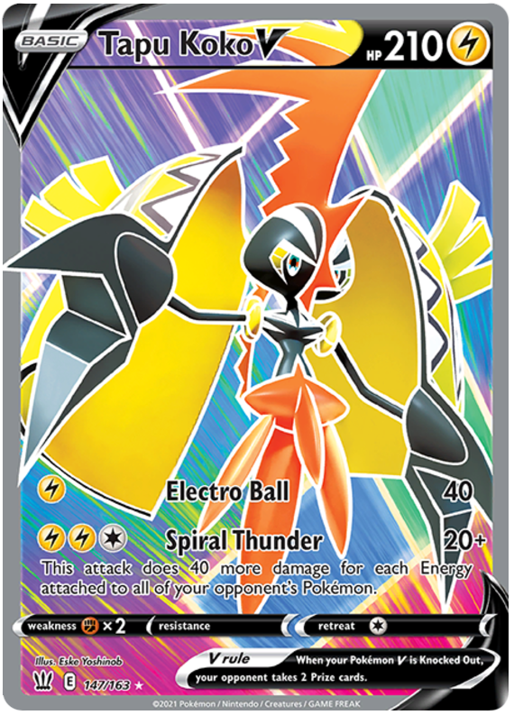 Tapu Koko V (147/163) [Sword & Shield: Battle Styles] | Good Games Adelaide SA
