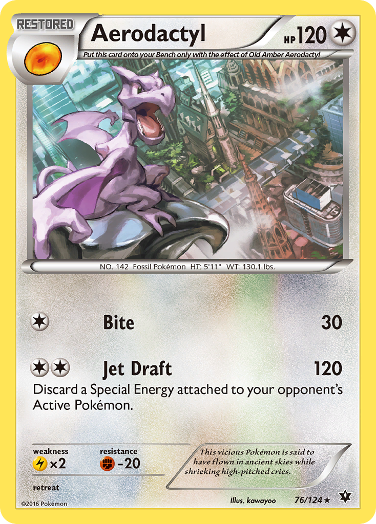 Aerodactyl (76/124) [XY: Fates Collide] | Good Games Adelaide SA