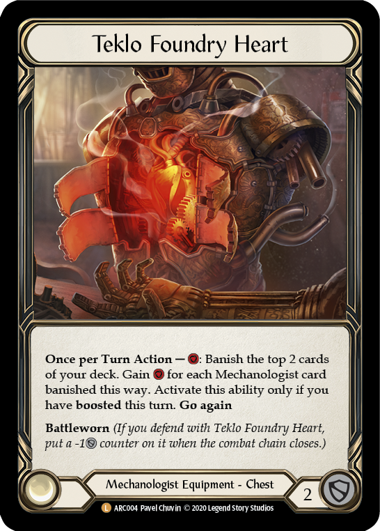 Teklo Foundry Heart [U-ARC004] Unlimited Rainbow Foil | Good Games Adelaide SA