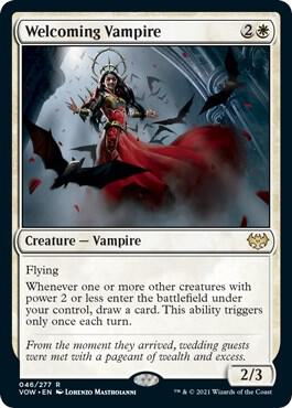 Welcoming Vampire 46 (Innistrad: Crimson Vow)  - Foil | Good Games Adelaide SA