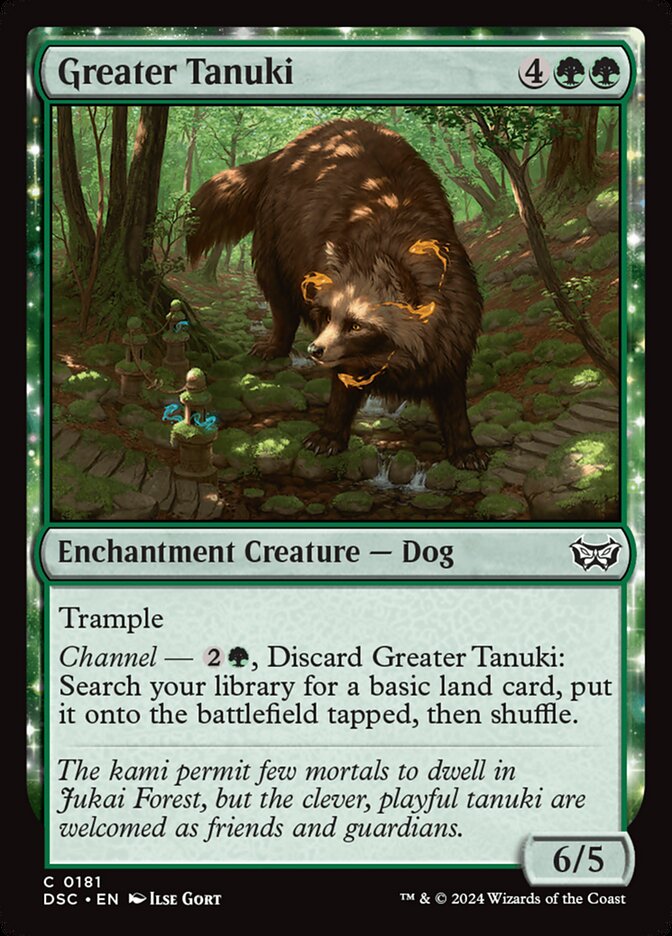 Greater Tanuki 181 (Commander: Duskmourn: House of Horror)  | Good Games Adelaide SA