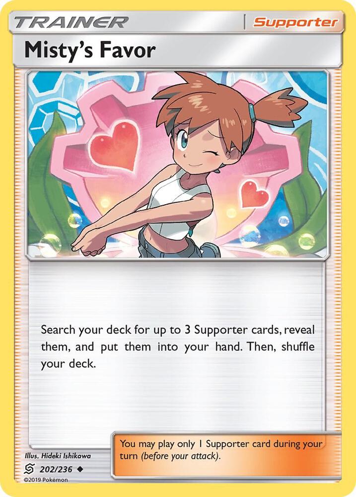 Misty's Favor 202/236 (SM - Unified Minds)  | Good Games Adelaide SA