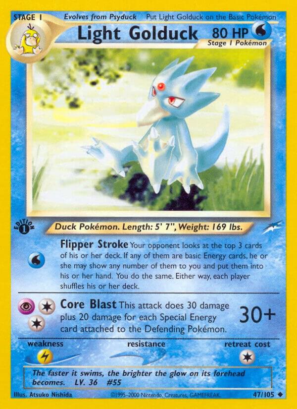 Light Golduck 047/105 (Neo Destiny)  - 1st Edition | Good Games Adelaide SA