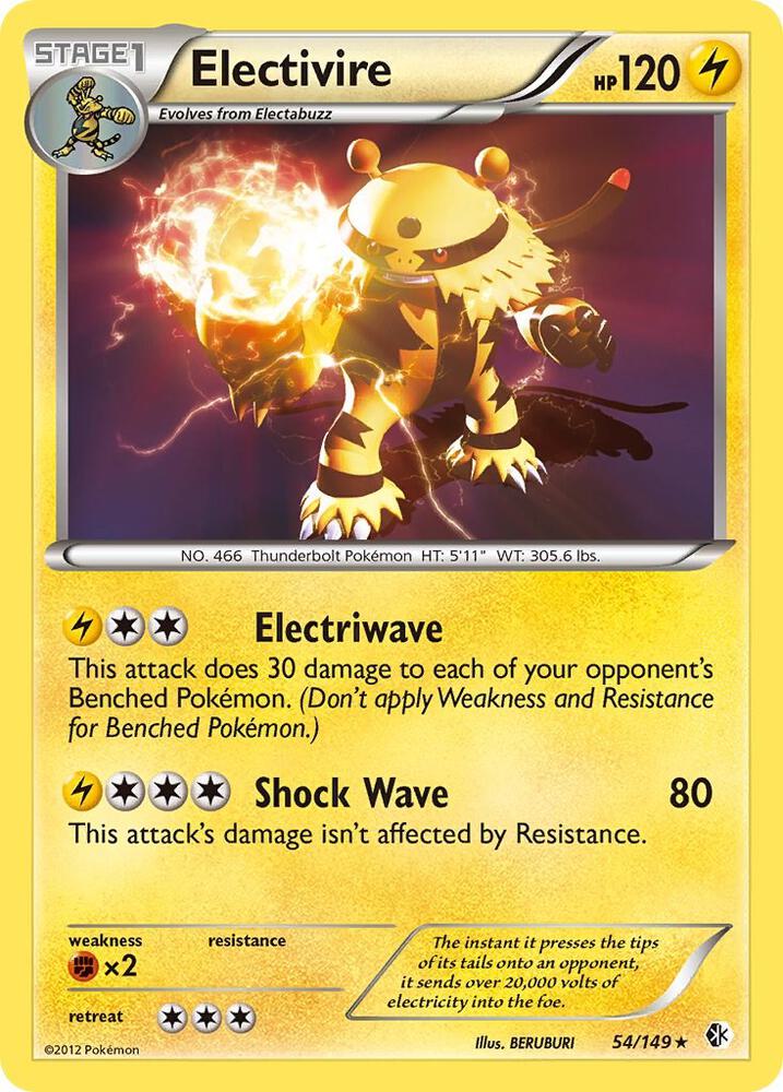 Electivire 54/149 (Boundaries Crossed)  - Holofoil | Good Games Adelaide SA