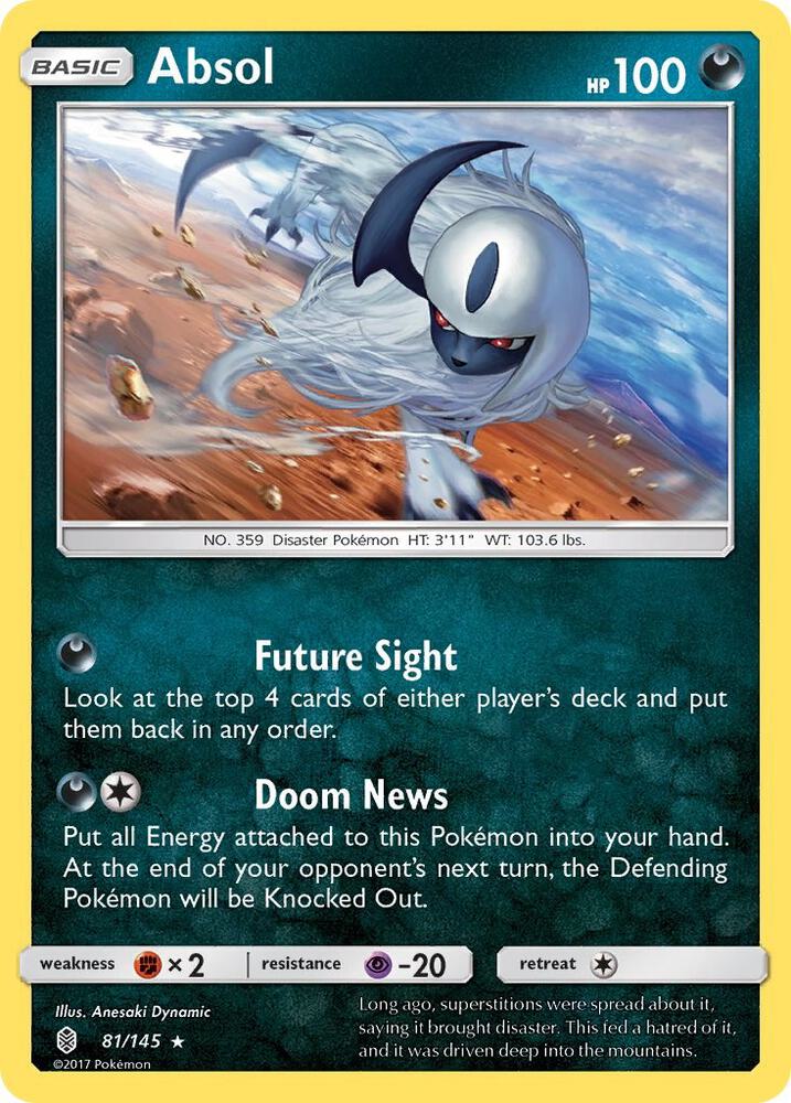 Absol 81/145 (SM - Guardians Rising)  - Holofoil | Good Games Adelaide SA