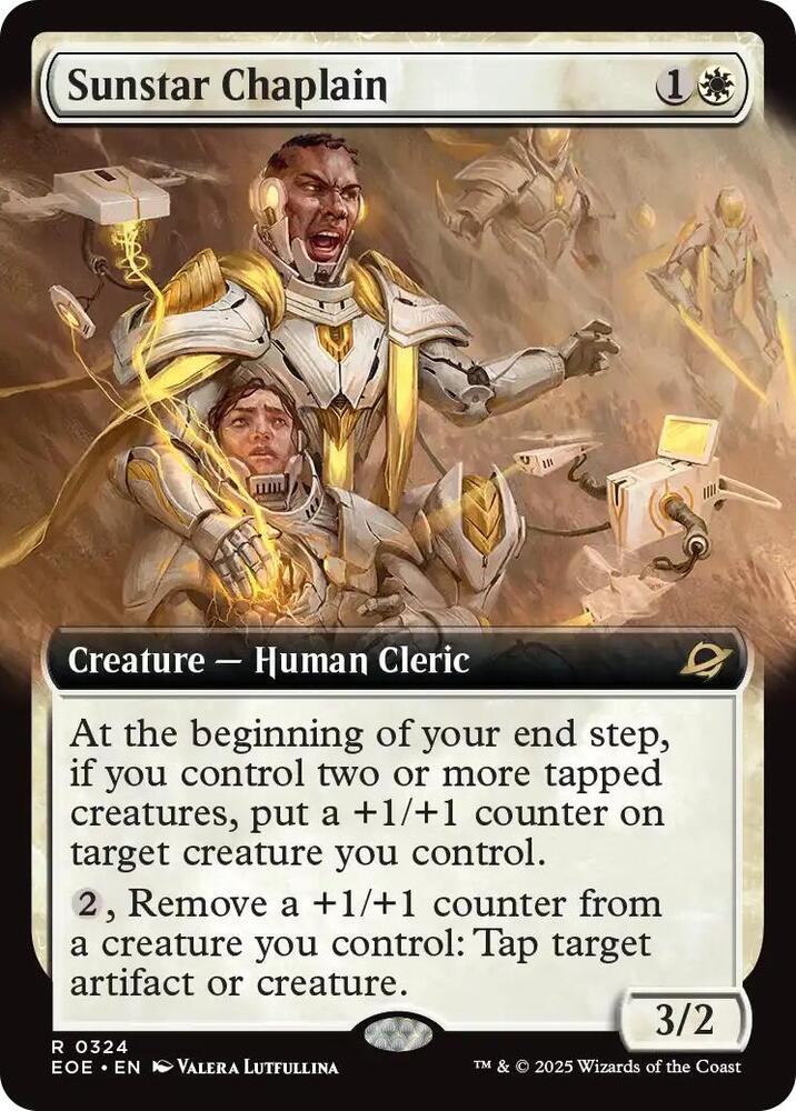 Sunstar Chaplain  324/276 (Edge of Eternities)  - Extended Art | Good Games Adelaide SA