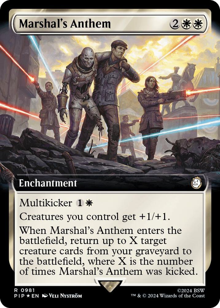 Marshal's Anthem 981 (Universes Beyond: Fallout)  - Foil | Good Games Adelaide SA