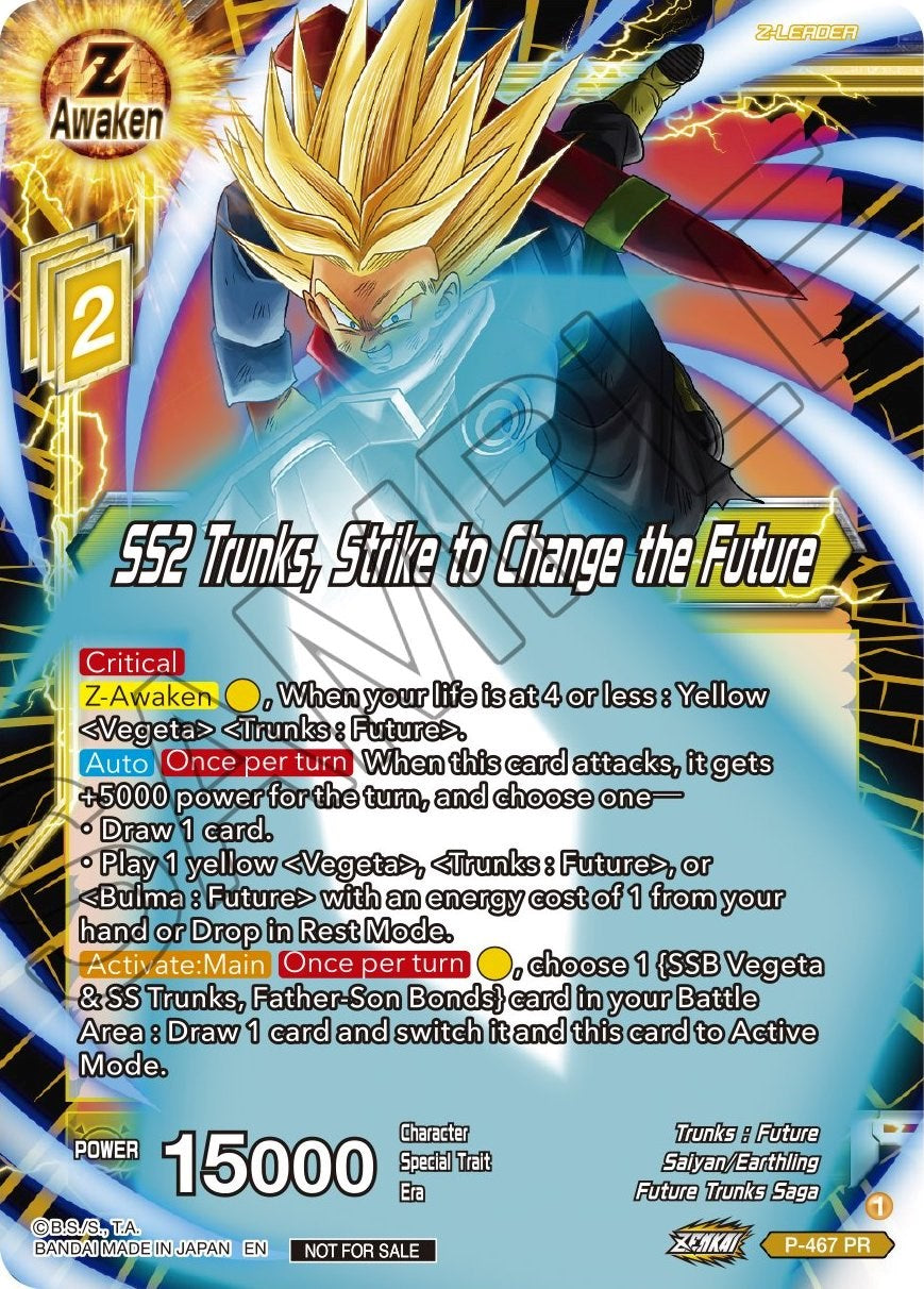 SS2 Trunks, Strike to Change the Future (Z03 Dash Pack) (P-467) [Promotion Cards] | Good Games Adelaide SA