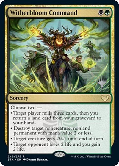 Witherbloom Command (Promo Pack) [Strixhaven: School of Mages Promos] | Good Games Adelaide SA