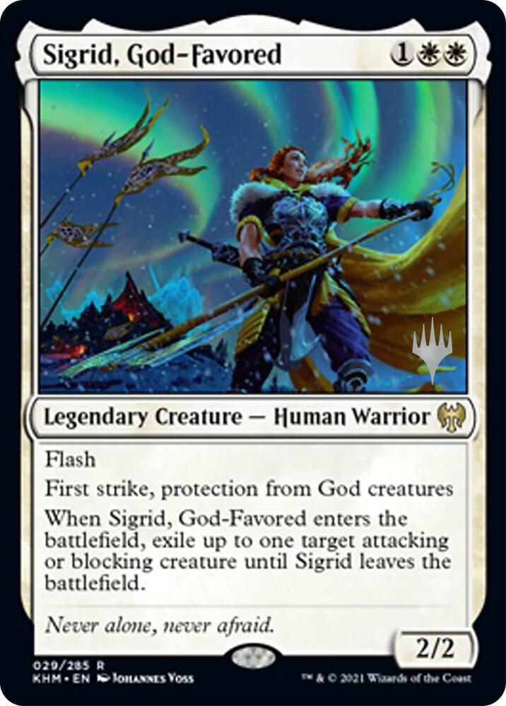Sigrid God Favored 29 (Promo Pack: Kaldheim)  | Good Games Adelaide SA