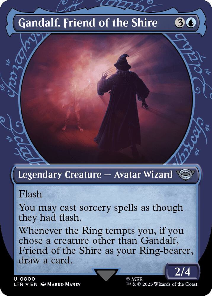 Gandalf, Friend of the Shire 800 (Universes Beyond: The Lord of the Rings: Tales of Middle-earth)  - Showcase Surge Foil | Good Games Adelaide SA