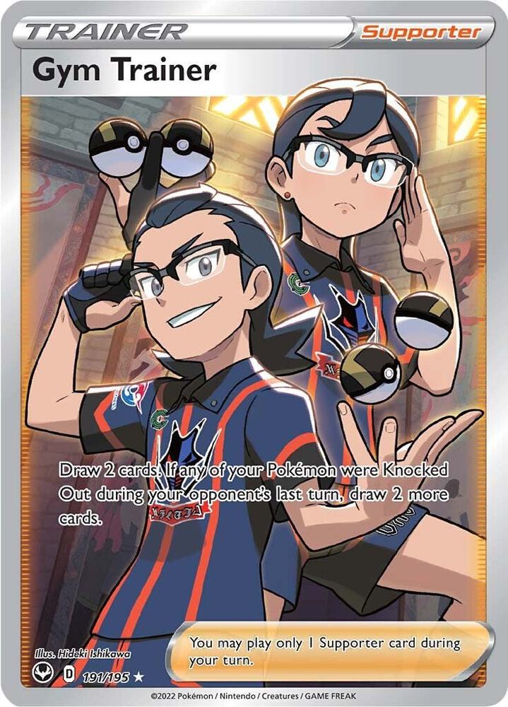 Gym Trainer Full Art 191/195 (SWSH12: Silver Tempest)  - Holofoil | Good Games Adelaide SA