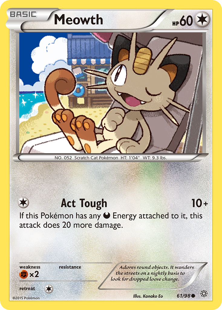 Meowth (61/98) [XY: Ancient Origins] | Good Games Adelaide SA