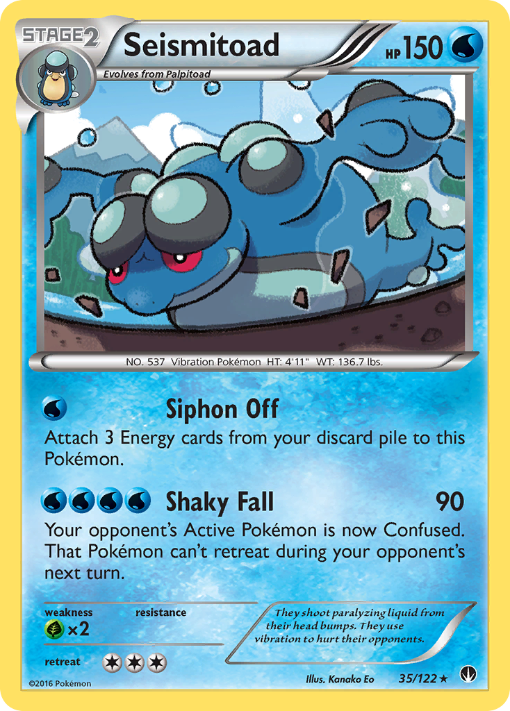 Seismitoad (35/122) [XY: BREAKpoint] | Good Games Adelaide SA