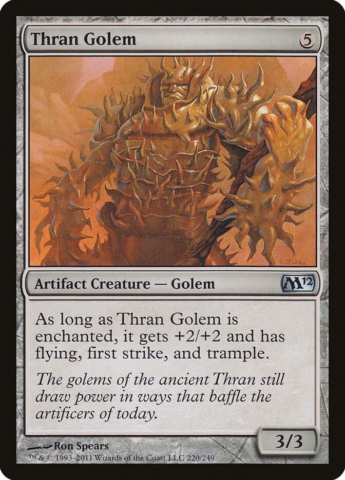 Thran Golem 220 (Magic 2012 (M12))  - Foil | Good Games Adelaide SA