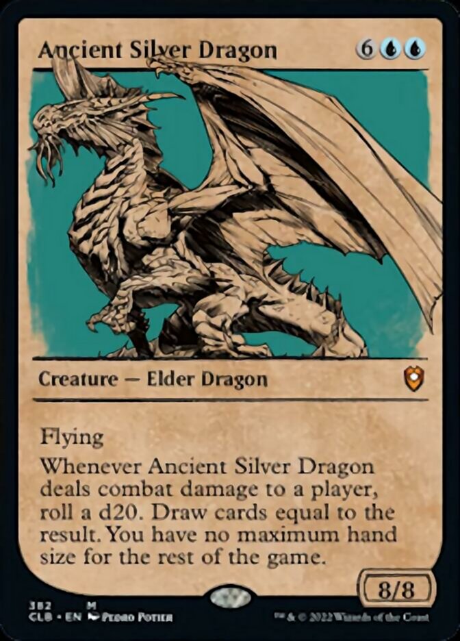 Ancient Silver Dragon (Showcase) [Commander Legends: Battle for Baldur's Gate] | Good Games Adelaide SA