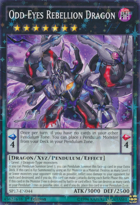 Odd-Eyes Rebellion Dragon [SP17-EN044] Starfoil Rare | Good Games Adelaide SA