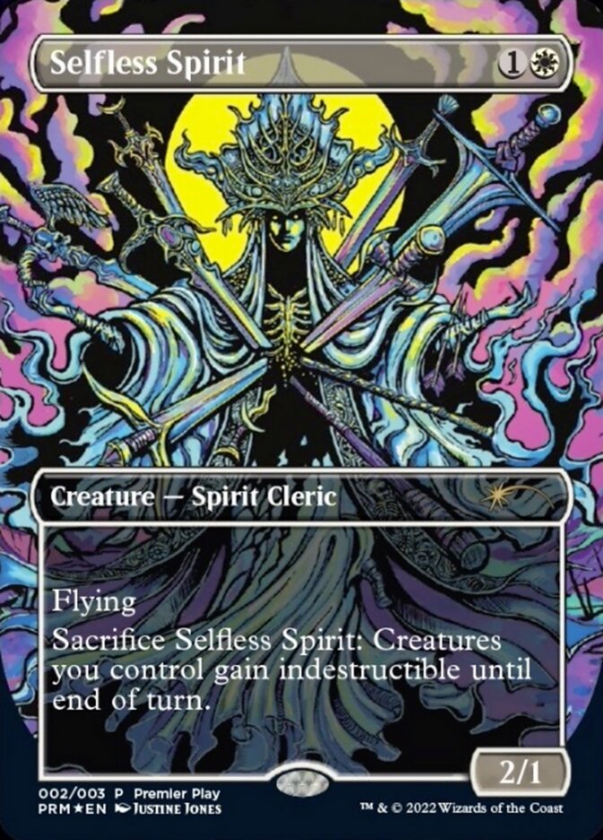Selfless Spirit (Borderless Alternate-Art) [Regional Championship Qualifiers 2022] | Good Games Adelaide SA