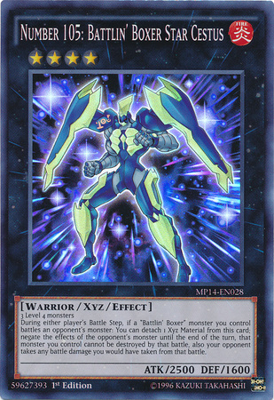 Number 105: Battlin' Boxer Star Cestus [MP14-EN028] Super Rare | Good Games Adelaide SA