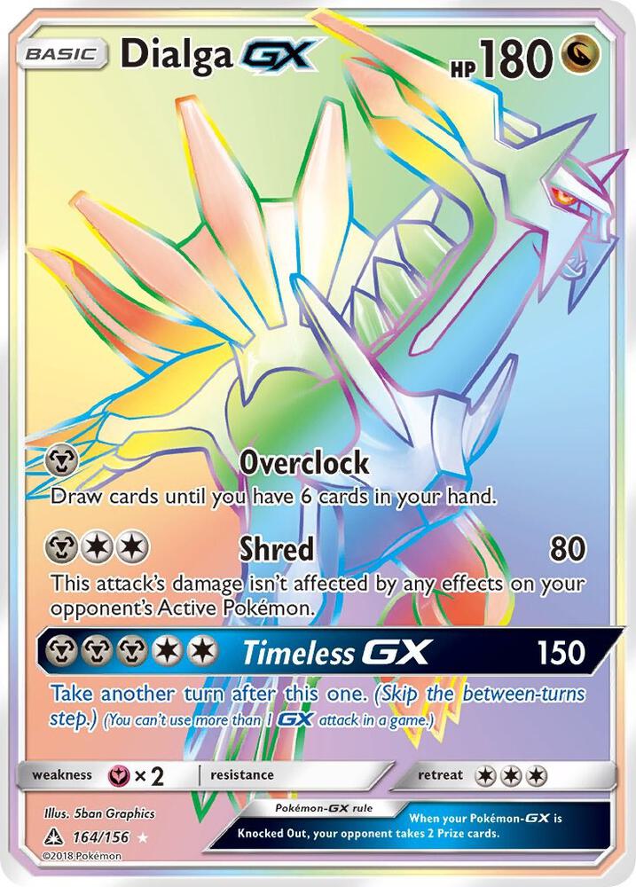 Dialga GX Secret Rare 164/156 (SM - Ultra Prism)  - Holofoil | Good Games Adelaide SA