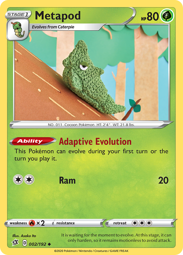 Metapod (002/192) [Sword & Shield: Rebel Clash] | Good Games Adelaide SA