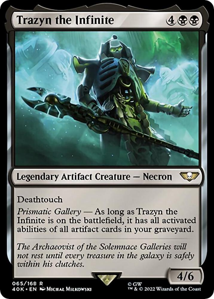 Trazyn the Infinite Surge Foil 65 (Universes Beyond: Warhammer 40,000)  - Foil | Good Games Adelaide SA