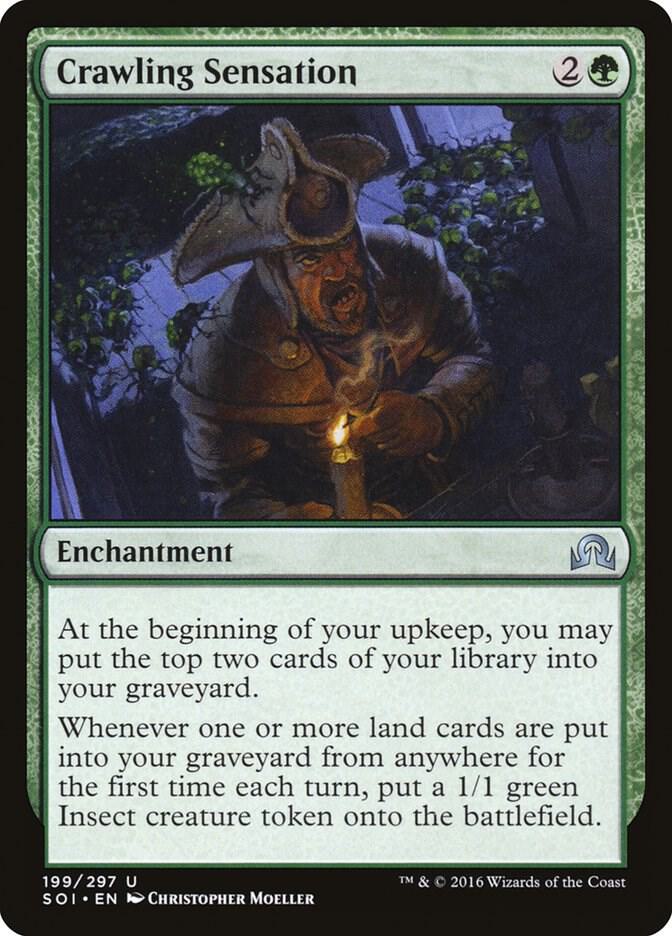 Crawling Sensation 199 (Shadows over Innistrad)  - Foil | Good Games Adelaide SA