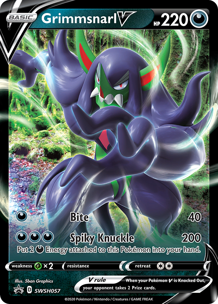Grimmsnarl V (SWSH057) (Jumbo Card) [Sword & Shield: Black Star Promos] | Good Games Adelaide SA