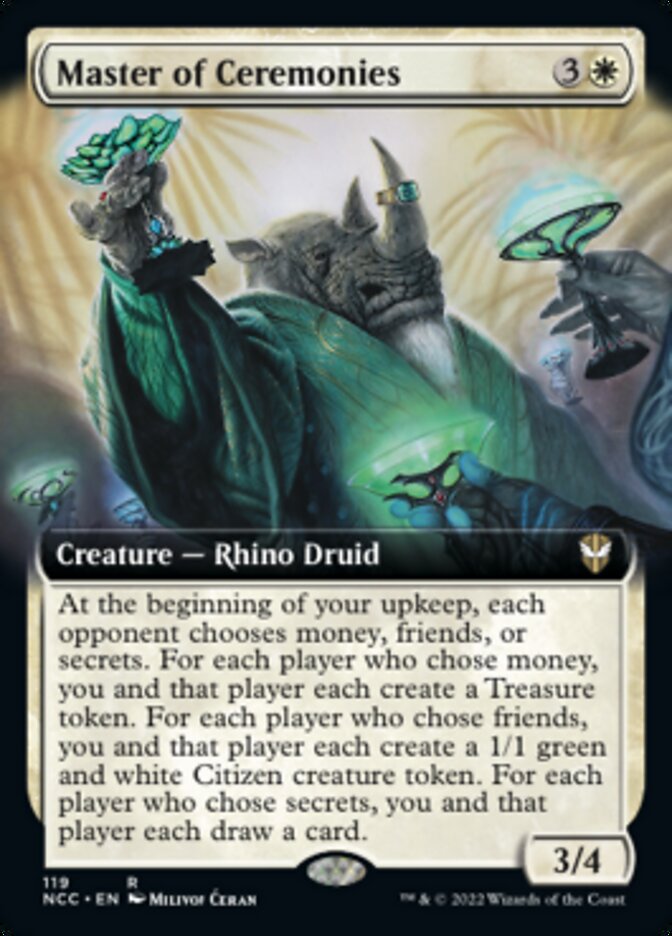 Master of Ceremonies (Extended Art) [Streets of New Capenna Commander] | Good Games Adelaide SA