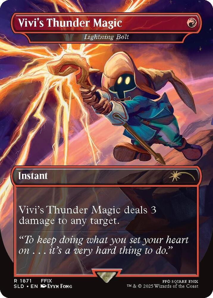 Vivis Thunder Magic Lightning Bolt 1871 (Secret Lair Drop Series)  | Good Games Adelaide SA