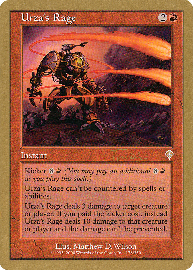Urza's Rage (Jan Tomcani) [World Championship Decks 2001] | Good Games Adelaide SA