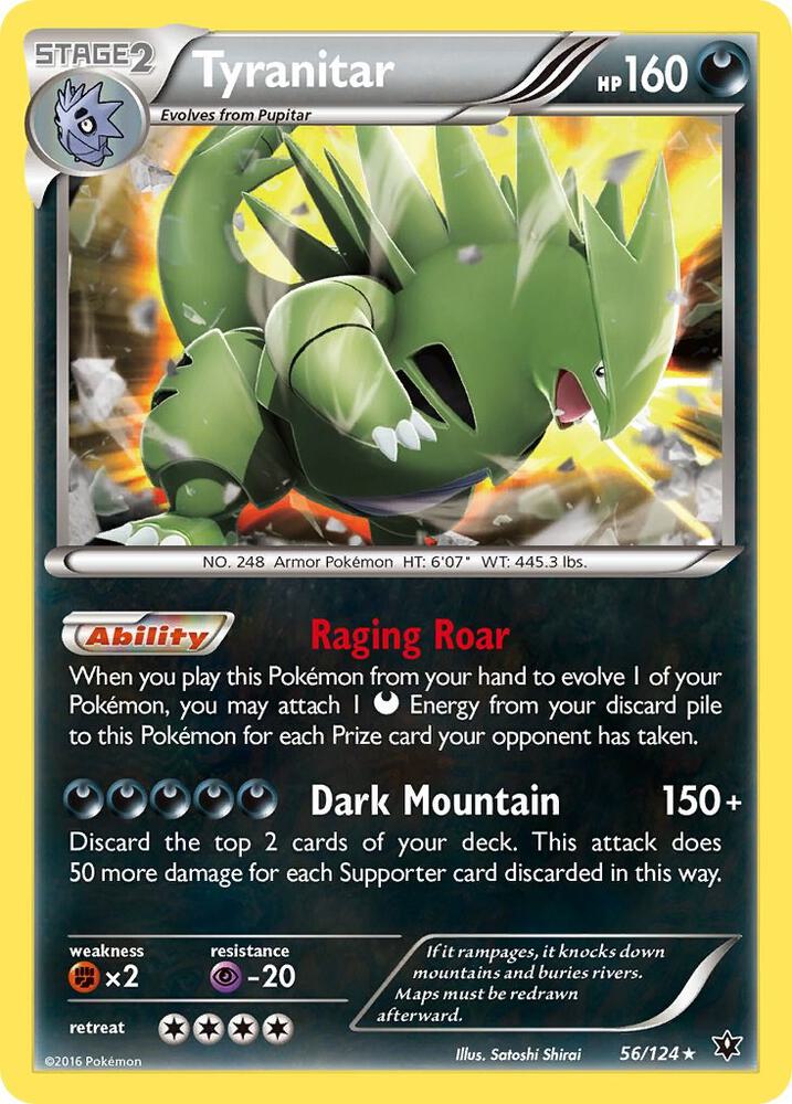 Tyranitar 56/124 (XY - Fates Collide)  - Holofoil | Good Games Adelaide SA