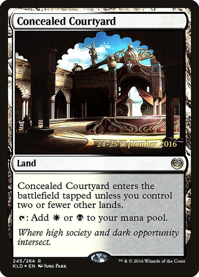 Concealed Courtyard KLD 245 (Prerelease Cards)  - Foil | Good Games Adelaide SA