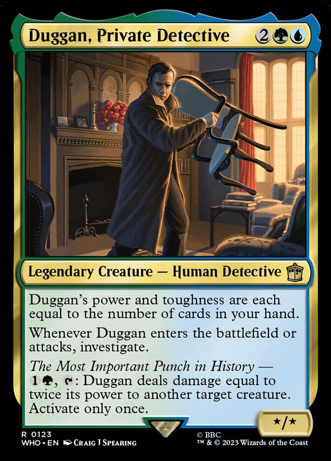 Duggan, Private Detective 123 (Universes Beyond: Doctor Who)  - Foil | Good Games Adelaide SA