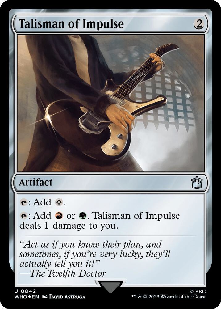 Talisman of Impulse 842 (Universes Beyond: Doctor Who)  - Foil | Good Games Adelaide SA