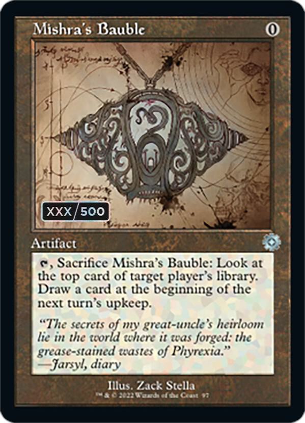 Mishras Bauble Schematic Serial Numbered 97 (The Brothers' War: Retro Frame Artifacts)  - Foil | Good Games Adelaide SA