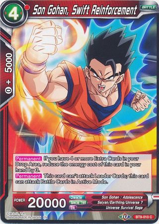 Son Gohan, Swift Reinforcement [BT9-010] | Good Games Adelaide SA