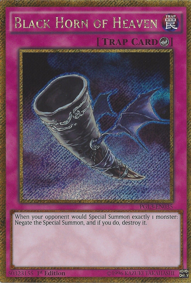 Black Horn of Heaven [PGL3-EN035] Gold Secret Rare | Good Games Adelaide SA