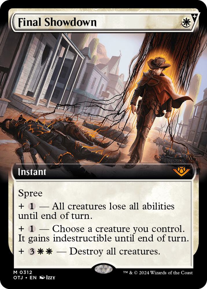 Final Showdown 312/286 (Outlaws of Thunder Junction)  - Extended Art | Good Games Adelaide SA