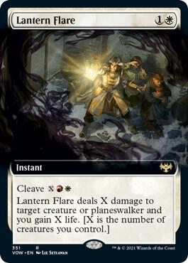Lantern Flare Extended Art 351 (Innistrad: Crimson Vow)  - Foil | Good Games Adelaide SA