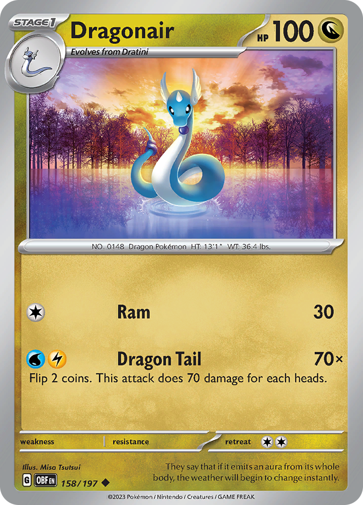 Dragonair (158/197) [Scarlet & Violet: Obsidian Flames] | Good Games Adelaide SA