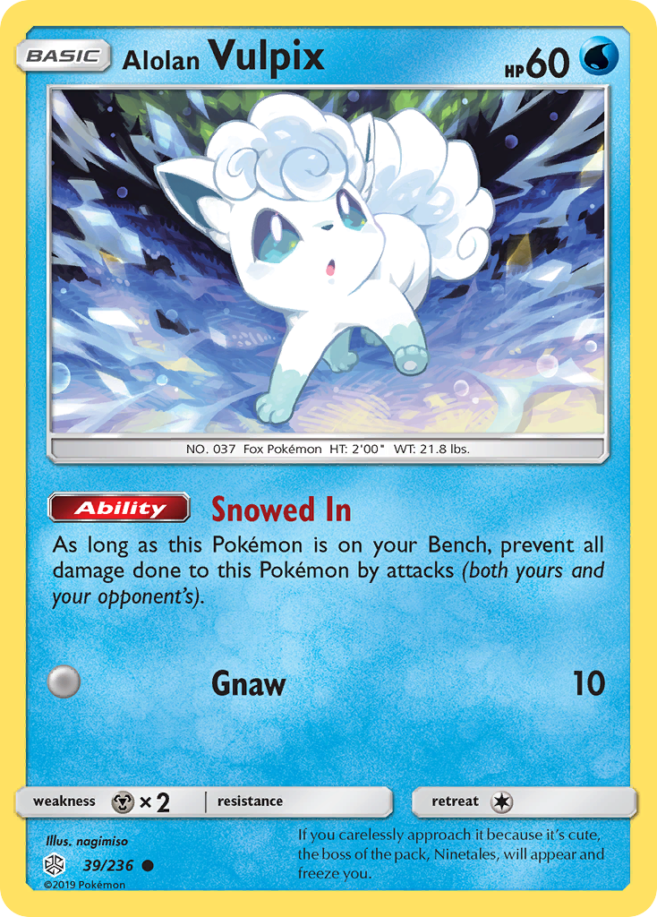 Alolan Vulpix (39/236) [Sun & Moon: Cosmic Eclipse] | Good Games Adelaide SA