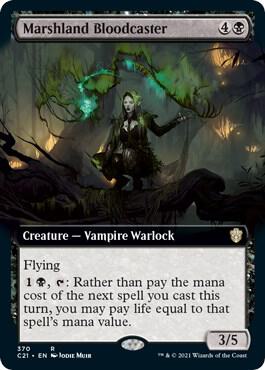 Marshland Bloodcaster Extended Art 370 (Commander 2021)  | Good Games Adelaide SA