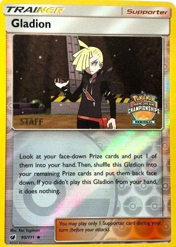 Gladion 95 111 Regional Championships Staff 095/111 (League & Championship Cards)  - Reverse Holofoil | Good Games Adelaide SA