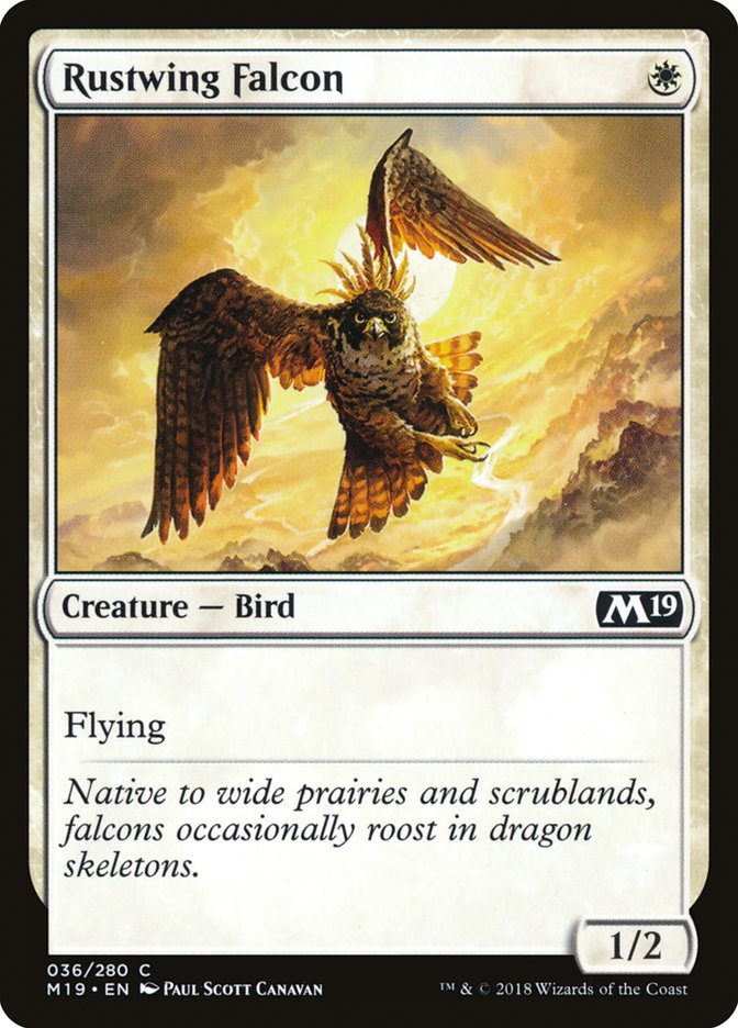 Rustwing Falcon 36 (Core Set 2019)  - Foil | Good Games Adelaide SA