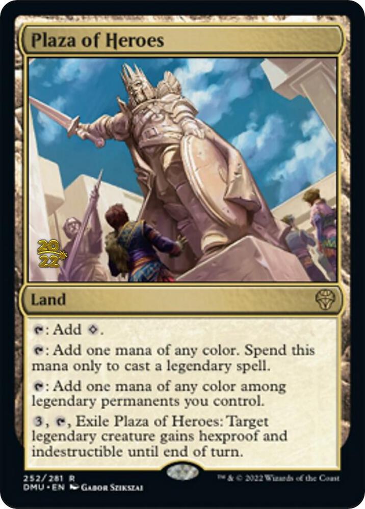 Plaza of Heroes 252 (Prerelease Cards)  - Foil | Good Games Adelaide SA