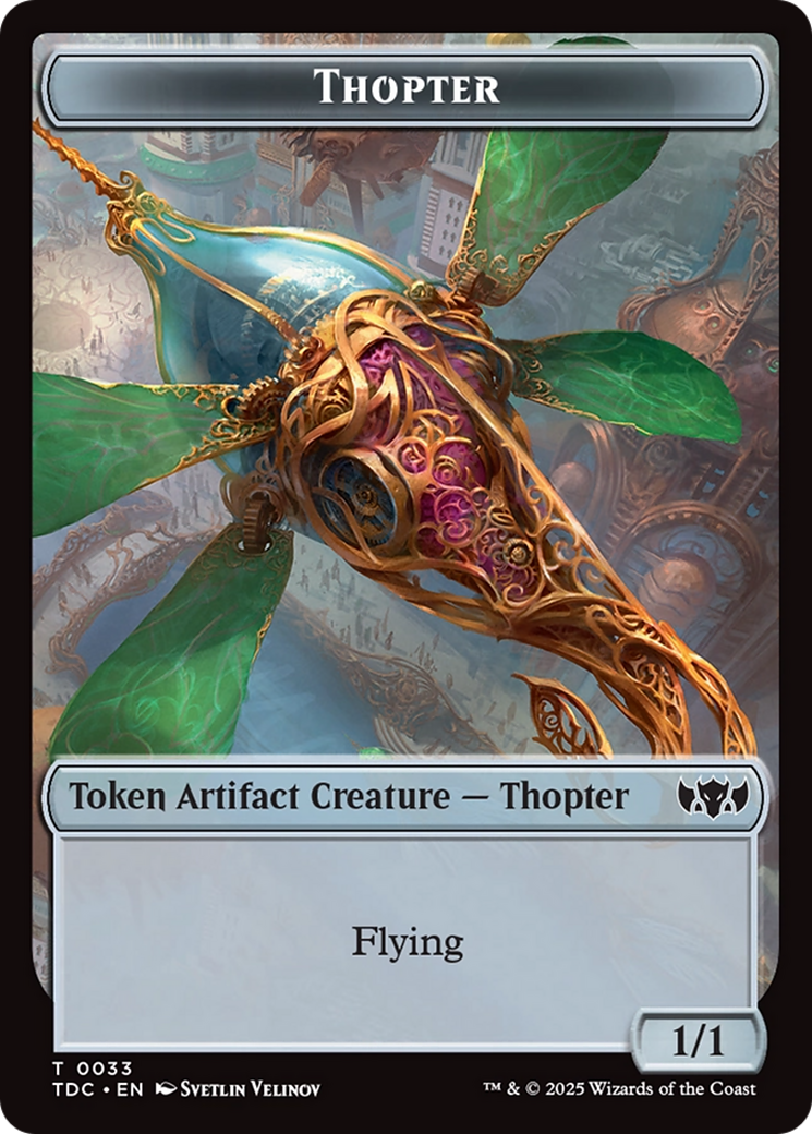 Thopter // Bird Double-Sided Token [Tarkir: Dragonstorm Commander Tokens] | Good Games Adelaide SA