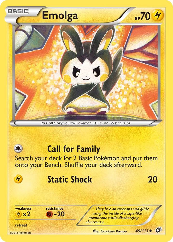 Emolga 49/113 (Legendary Treasures)  | Good Games Adelaide SA